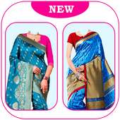 Women Fancy Sarees Dual Photo Suit Editor