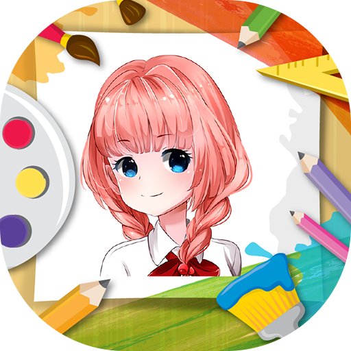 How to draw anime and manga step by step guide icon