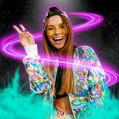 Neon Spiral Effect Photo Editor icon
