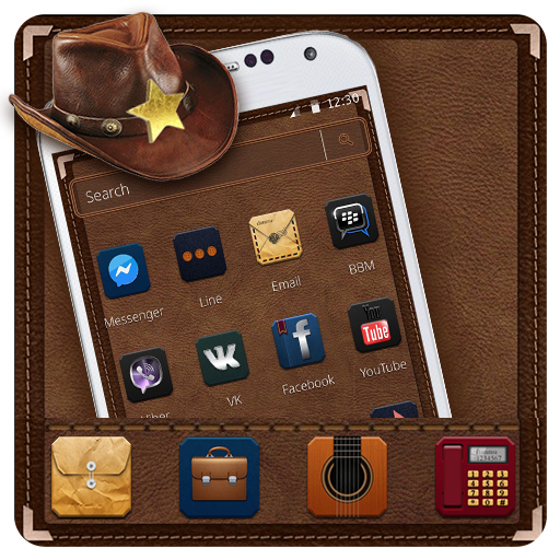 Brown Leather Theme иконка
