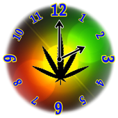 Rasta Weed Clock Widget icon