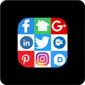 All Social Media Network Facebook Whatsapp YouTube icon