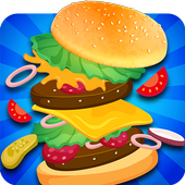 Burger Food Factory-Sky Burger Catcher Pro icon