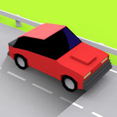 Blocky Roads Traffic Racer icon