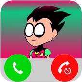 Fake Call Teen  From Titans Go on 9Apps