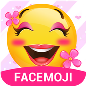 Girl Emoji Keyboard-Facemoji icon