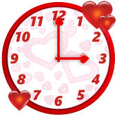 Cute Love Clock Widget icon