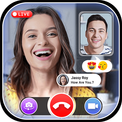 Random Video Call - Live Video Talk &amp; Video Chat icon