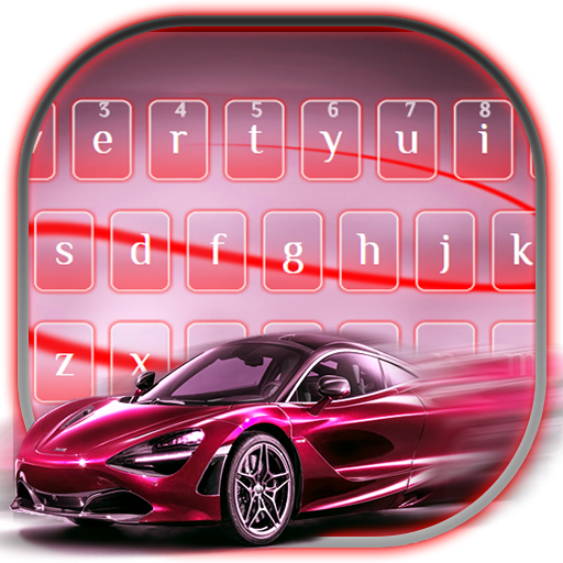 Racing Red Car Keyboard Theme icon