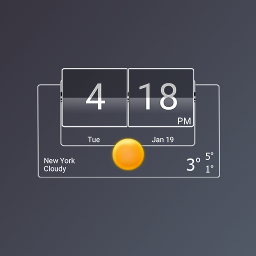 3D Flip Clock Theme Pack 06 icon