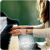 Piano relaxing music icon