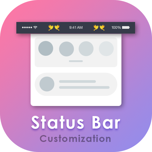 Notification Bar Customization -Status Bar Changer icon