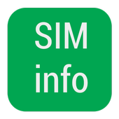 SIM information icon