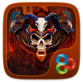 Flame Skull  GO Launcher Theme icon