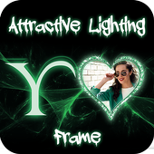 Lighting Text Photo Frame icon