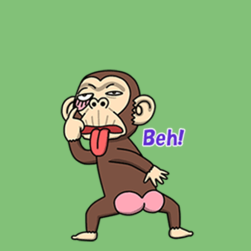Crazy Monkey Stickers - Studio3 - WAStickerApps أيقونة