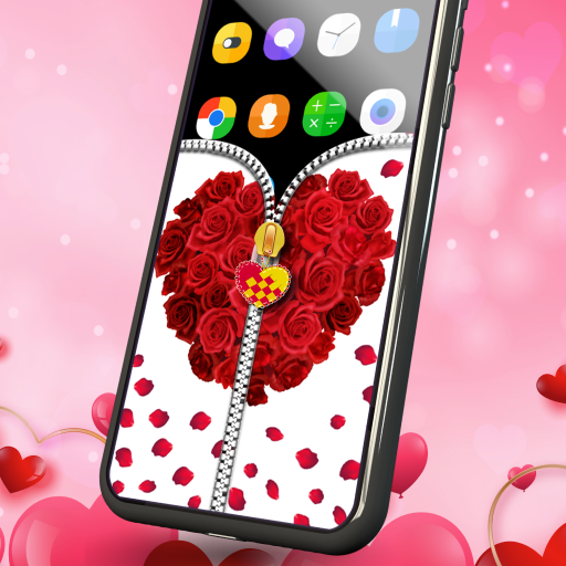 Rose Zipper lock Screen icon