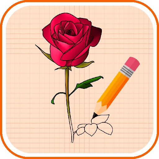 How to Draw Flowers Easy Step أيقونة