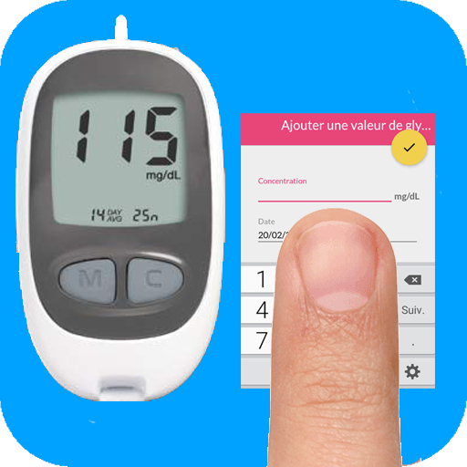 Blood Sugar Test Tracker and Info icon