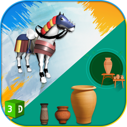 Color and Pottery Art 3D icon