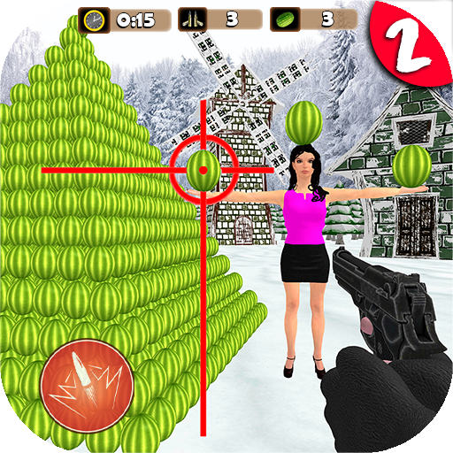 Target Watermelon Shoot 3D: Fruit Cut Games 2020 icon