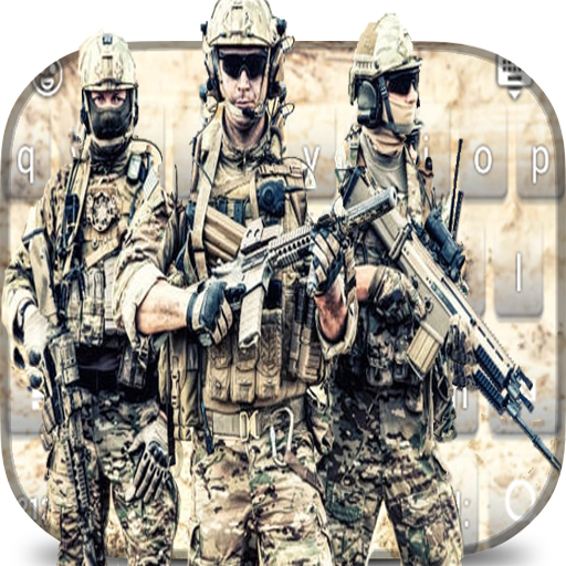 لوحة المفاتيح الجيش الحديث أيقونة