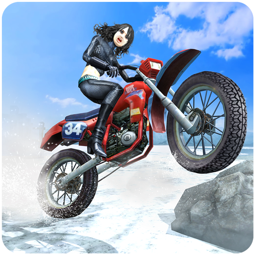Snow Bike Stunt Racing Games icon