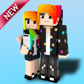 Skins Youtubers MineWorld icon