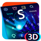 3D Neon Hologram Keyboard icon