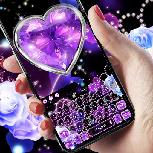 Purple Diamond Rose keyboard icon