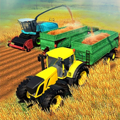 Real Tractor Trolley Farming Simulator Game 2019 icon