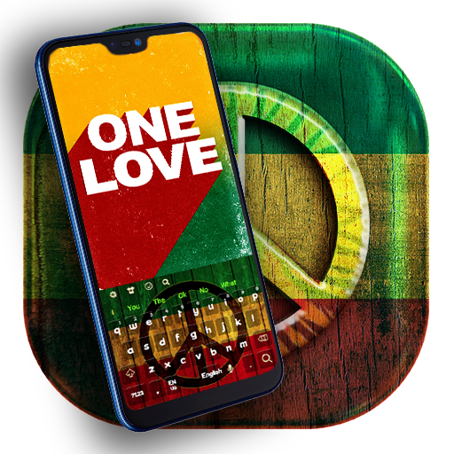 ikon Perdamaian dan reggae - tema untuk keyboard
