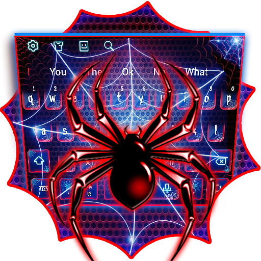 Amazing Neon Spider Keyboard icon