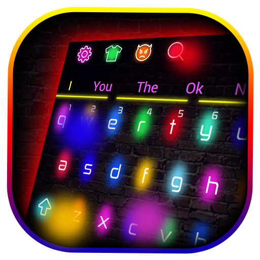 Sparkle Neon Lights  Keyboard Theme icon