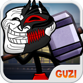 Troll Face Run And Gun icon