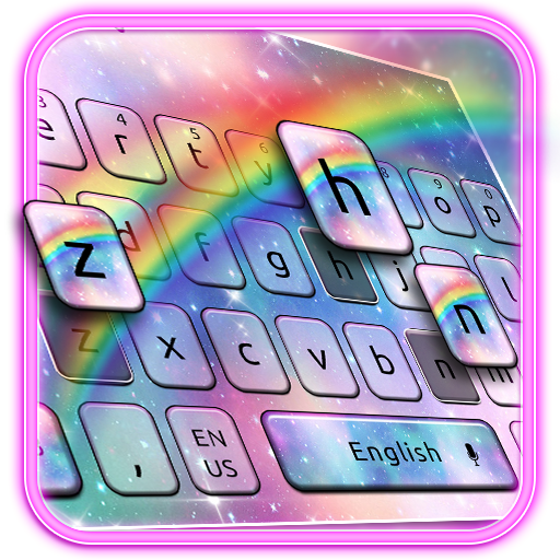 Rainbow Galaxy Keyboard Theme icon