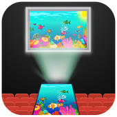 Video Projector Simulated icon