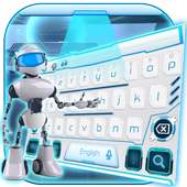 robot ai keyboard white future tech on 9Apps