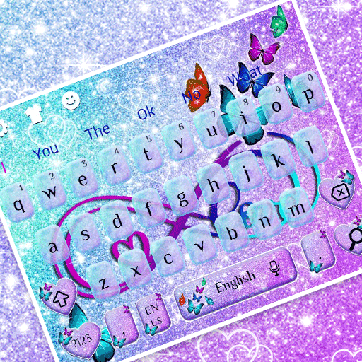 Glitter Dream Infinity Love Keyboard Theme أيقونة