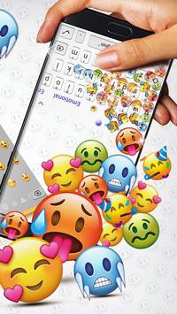 Cute Emoji Gravity Keyboard Theme 3 تصوير الشاشة