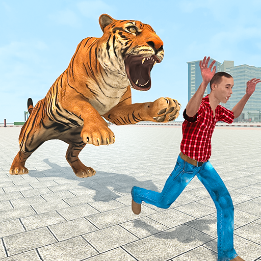 Angry Tiger City Attack: Wild Animal Fighting Game icon