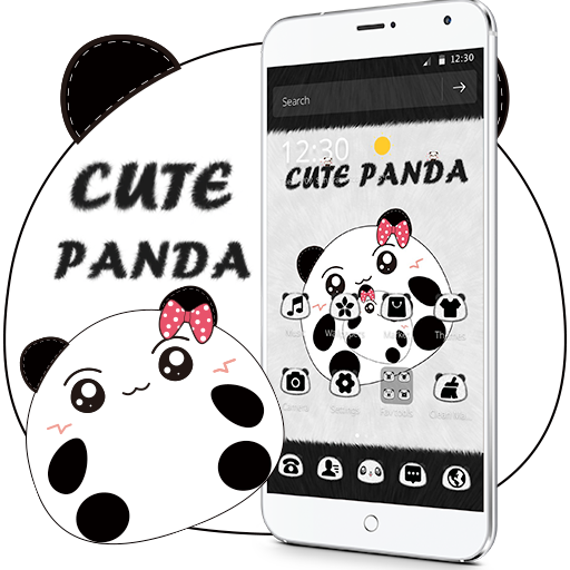 Cute Cartoon Panda Theme icon