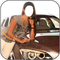 Women With Car Photo Suit