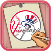 Drawing Logo Baseball MLB icon