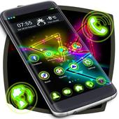 Neon Colorful Geometric Launcher Theme иконка
