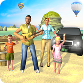 Virtual Life Happy Family Summer Fun : Adventure icon