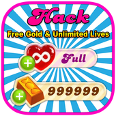 Cheat candy crush saga Unlimited Moves Free prank icon