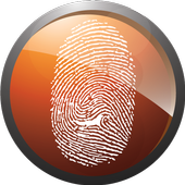 finger scanner lock icon