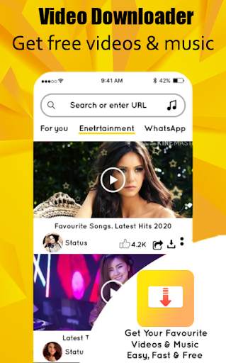 Vtube video downloader mate - HD video saver app screenshot 1