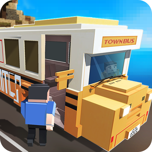 Blocky City Bus Driver SIM icon